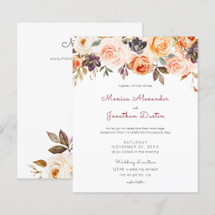 Budget Blush Pink & Peach Floral Wedding