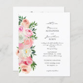 Budget Blush Pink & White Floral (Voorkant / Achterkant)