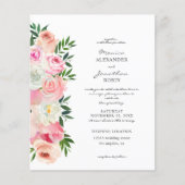 Budget Blush Pink & White Floral (Voorkant)