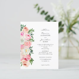 Budget Blush Pink & White Floral