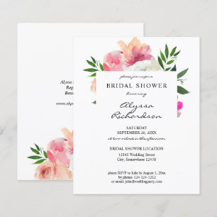 Budget Blush Pink & White Floral 1C Vrijgezellenfe