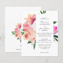 Budget Blush Pink & White Floral Wedding