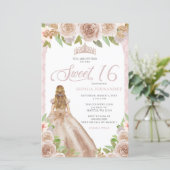 Budget Blush Roos Gold Princess Tiara Sweet 16 (Staand voorkant)
