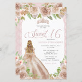 Budget Blush Roos Gold Princess Tiara Sweet 16 (Voorkant / Achterkant)