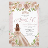 Budget Blush Roos Gold Princess Tiara Sweet 16 (Voorkant / Achterkant)