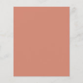 Budget Blush Roze Bloem Doop Uitnodiging (Achterkant)