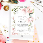 Budget Blush Roze & Eucalyptus Bloemzoet 16<br><div class="desc">Handbeschilderd, waterverf, Blush Pink Flowers en groen vormen een mooie en elegante Sweet 16 Birthday Party Invitation. U bespaart geld met deze budgetversie. (Voor een dikkere kaart, zie het collectie). Creëer uw verjaardagsuitnodigingen snel met onze gebruiksvriendelijke sjablonen. De kwaliteit is zo dicht aan douane aangezien u met hand gemaakte details...</div>