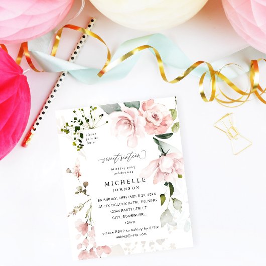 Budget Blush Roze & Eucalyptus Bloemzoet 16 2 Flyer