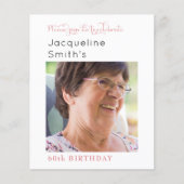 Budget Blush Roze Fotodag uitnodiging Flyer (Voorkant)