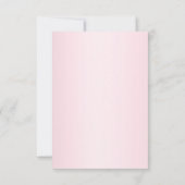 Budget Blush Roze Glitter Ballon Kids Verjaardag Notitiekaartje (Achterkant)