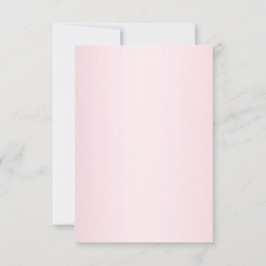 Budget Blush Roze Glitter Ballon Kids Verjaardag Notitiekaartje (Achterkant)