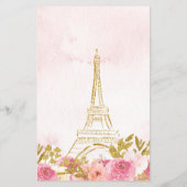 Budget Blush Roze Goud Eiffeltoren Paris Sweet 16 (Achterkant)