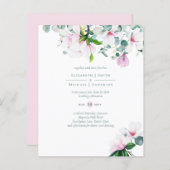 BUDGET Blush Roze Magnolia's Salie Eucalyptus Brui (Voorkant / Achterkant)