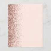 Budget Blush Roze Rose Goud Glitter Bruiloft Uitno (Achterkant)