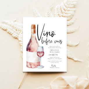 Budget Blush Roze Vino voor geloften Vrijgezellenf Flyer