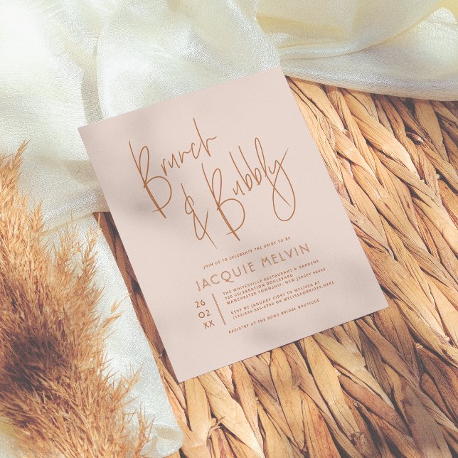 Budget Blush & Terracotta Bridal Brunch & Bubble (Creator heeft geüpload)