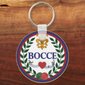 budget bocce logo sleutelhanger (Voorkant)