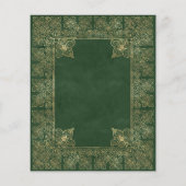 Budget  Boek Green Gold Wedding Invitation (Achterkant)