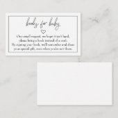 Budget "Boeken voor Baby" Invoegen Informatiekaartje (Voorkant / Achterkant)