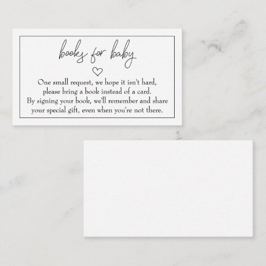 Budget "Boeken voor Baby" Invoegen Informatiekaartje (Voorkant / Achterkant)