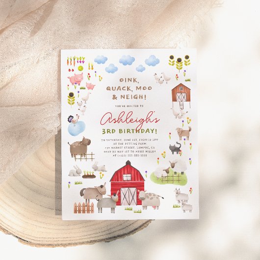 Budget Boerderij Dieren Barnyard Verjaardagsfeestj