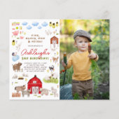 Budget Boerderij Dieren Bash Foto Verjaardagsfeest (Voorkant)