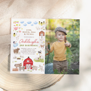 Budget Boerderij Dieren Bash Foto Verjaardagsfeest