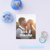 Budget Boheemse foto bruiloft dank u Flyer (Enkel)