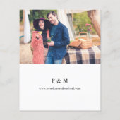 Budget Bohemain Pink Floral Save the Date Photo (Achterkant)