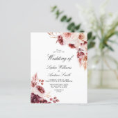 Budget Bohemian Elegant Rustic Wedding Invitation (Staand voorkant)