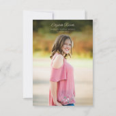 Budget Bohemian Floral Pampas Grass Afstuderen Kaart (Achterkant)