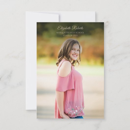 Budget Bohemian Floral Pampas Grass Afstuderen Kaart (Achterkant)