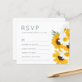 Budget Bohemian Wildflower Sunflower WeduwningRSVP