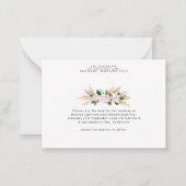 budget bohemiene pampas - gras bruiloft met behoud notitiekaartje (Achterkant)