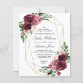 Budget Bohian Roos Floral Wedding (Voorkant)