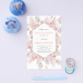 Budget Boho Afstudeerder Class of 2023 Party Invit Flyer (Enkel)