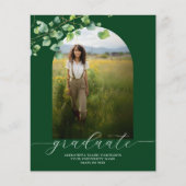 Budget Boho Arch Ivy Forest Green Afstudeerder Inv (Voorkant)