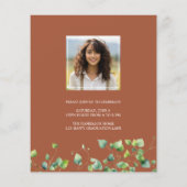 Budget Boho Arch Ivy Terracotta Brown Afstudeerder (Achterkant)