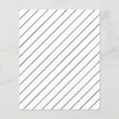 Budget boho arch zwart wit bruiloft uitnodigingen (Achterkant)