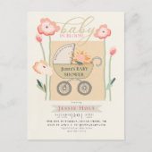Budget Boho Baby Buggy Douche Briefkaart (Voorkant)
