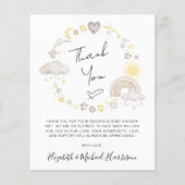 Budget Boho Baby shower Dank u wel! (Voorkant)