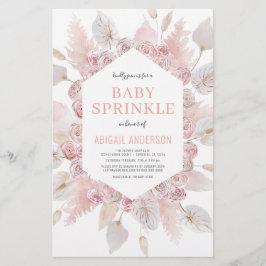 Budget Boho Baby Sprinkle Blush Pink Flyer
