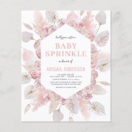 Budget Boho Baby Sprinkle Blush Pink Flyer
