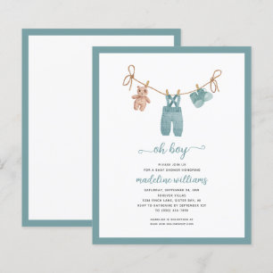 BUDGET BOHO Babykleren Oh jongen Baby Shower Uitno