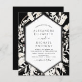 Budget Boho Black Beige Botanical Wedding (Voorkant / Achterkant)