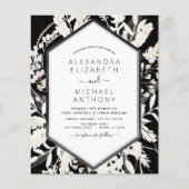 Budget Boho Black Beige Botanical Wedding (Voorkant)