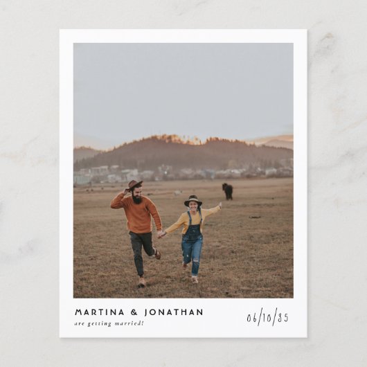 Budget Boho Black & White Elegant Photo Wedding (Voorkant)