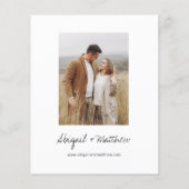 Budget Boho Black White Modern Wedding (Achterkant)