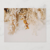Budget Boho Bloemen Foto Huwelijk Opslag Bericht D Flyer (Achterkant)