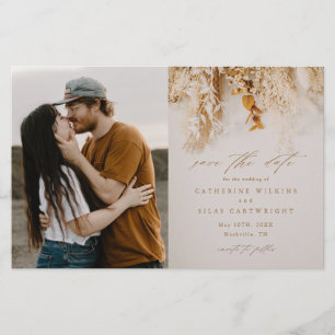 Budget Boho Bloemen Foto Huwelijk Opslag Bericht K Flyer